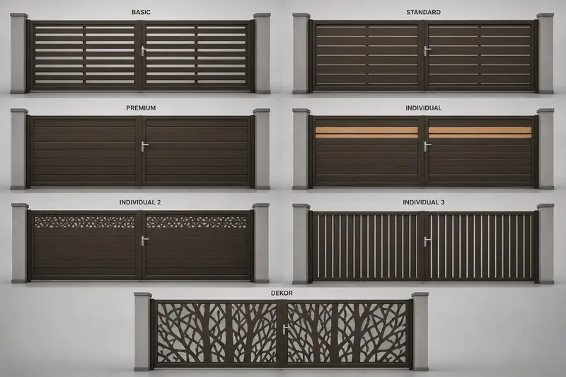 Katalóg brán DECORAL: rady BASIC, ŠTANDARD, PREMIUM, INDIVIDUAL a DECOR